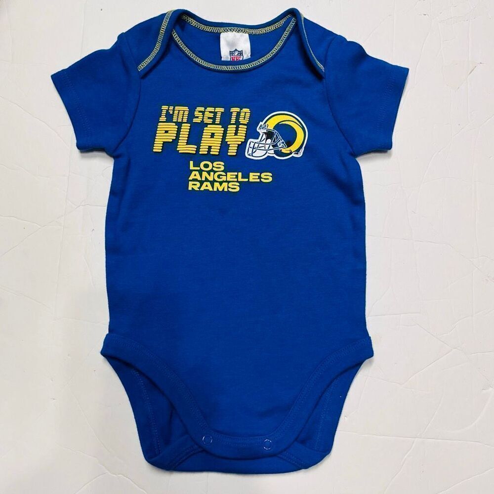 NFL Team Apparel Los Angeles Rams Bodysuit Boys Size 0-3 Months